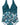 Women's Halter Neck Wrap Bodice Leaf Print One-Piece Swimsuit | imported-image-3