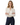 Blouse Women Long Sleeve V Neck Wrap Design Closure White