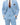 Men's 3-Piece Suit with Notch Lapel Blazer, Four-Button Waistcoat, and Flat Front Trousers Light Blue