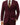 Men's 3-Piece Suit with Notch Lapel Blazer, Four-Button Waistcoat, and Flat Front Trousers Wine Red