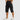 Men's Below-Knee Cargo Shorts with Flap Pockets and Zipper Detail Black