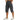 Men's Below-Knee Cargo Shorts with Flap Pockets and Zipper Detail Dark Gray