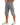 Men's Below-Knee Cargo Shorts with Flap Pockets and Zipper Detail Light Gray