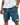 Men's Drawstring Shorts with Side Pockets and Leg Patch Blue