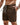 Men's Drawstring Shorts with Side Pockets and Leg Patch Brown
