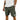Men's Drawstring Shorts with Side Pockets and Leg Patch Green