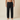 Mens Drawstring Waist Straight Leg Trousers Black