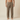 Mens Drawstring Waist Straight Leg Trousers Khaki