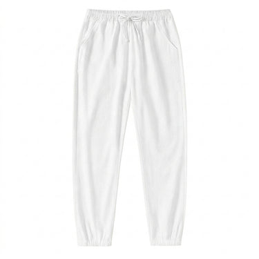 Men's Elastic Waist Joggers with Drawstring and Cuffed Ankles 1