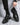Men's Glossy Patent Derby Shoes with Thick Platform Soles 1