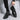 Men's Glossy Patent Derby Shoes with Thick Platform Soles 1