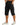 Men's Knee Length Cargo Shorts with Side Pockets and Belt Loops Black