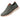 Men's Lace-Up Walking Shoes with Segmented Outsole and Patterned Upper Green