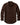 Men's Long Sleeve Point Collar Button-Front Shirt with Curved Hem Coffee