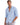 Men's Long-Sleeved Button-Down Linen Shirt with Spread Collar Blue