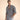 Men's Long-Sleeved Button-Down Linen Shirt with Spread Collar Grey