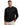 Men's Long-Sleeved Henley Shirt with Four-Button Placket and Ribbed Cuffs Black