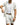 Men's Mesh Grid Short-Sleeve Blazer and Shorts Set White