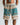 Men's Open Work Striped Drawstring Shorts Blue