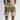 Men's Open Work Striped Drawstring Shorts Green