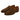 Mens Penny Loafers with Moc Toe Stitching and Low Heel Brown