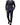 Men's Pinstripe Suit with Peak Lapels and Gold Tone Buttons Navy Blue