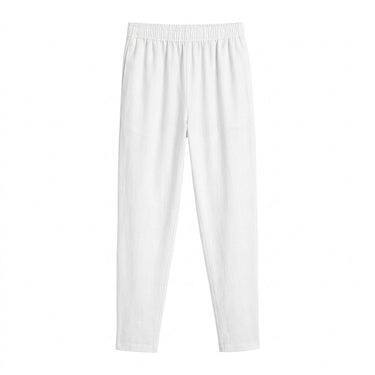 Men’s Pleated Elastic Waist Straight Leg Pants 1