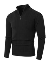 Men’s Quarter-Zip Cable Knit Sweater-sweaters for men-CaldwellVoss