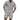 Men's Quarter-Zip Polo and Shorts Set with Grid Texture Gray