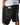 Men's Ribbed Texture Shorts with Side and Back Pockets Black