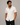 Men's Short Sleeve Button Shirt with Vertical Ribbed Texture and Chest Pocket White