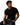 Mens Short Sleeve Henley Shirt with Three Button Placket Black