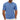 Men's Short Sleeve Knit T-Shirt with Chevron Texture and Ribbed Trim Blue