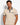 Men's Short Sleeve Polo Shirt with Patterned Trim Beige