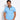 Men's Short Sleeve Polo Shirt with Patterned Trim Blue