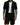 Men's Short-Sleeve Textured Blazer and Shorts Set Black