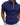 Men's Short-Sleeved Quarter-Zip Polo Shirt Dark Blue