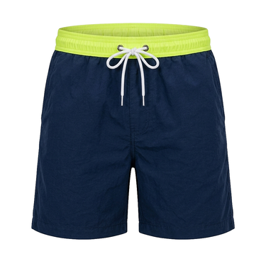 Men's Short Swim Shorts with Contrast Waistband 1