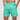 Men's Short Swim Shorts with Contrast Waistband Grass Green