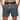 Men's Short Swim Shorts with Contrast Waistband Grey