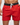 Men's Short Swim Shorts with Contrast Waistband Red