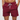 Men's Short Swim Shorts with Contrast Waistband Wine