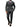 Men's Slim Fit Pinstripe Suit with Peak Lapels and Metallic Buttons Grey