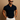 Men’s Slim Fit Polo Shirt with V Neck Black