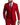 Men's Slim Fit Three-Piece Suit with Notched Lapels and Flap Pockets Red