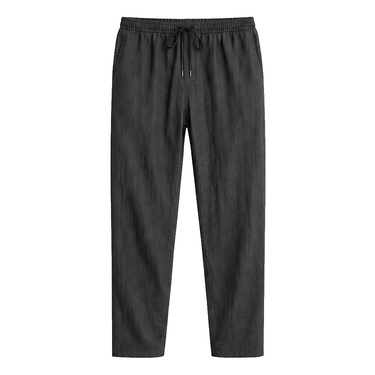 Men's Straight Leg Drawstring Linen Pants 1