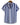 Men's Striped Short Sleeve Button Up Shirt Navy Blue