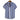 Men's Striped Short Sleeve Button Up Shirt Navy Blue