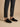 Men's Suede-Textured Mule Loafers with Open Back and Metal Detail Black