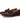 Men's Suede-Textured Tassel Loafers with Apron Toe Brown